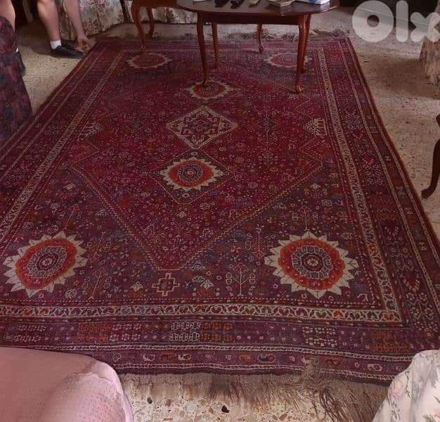 Handmade Shiraz Old Carpet. 1