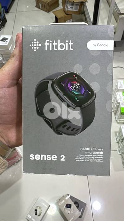 Fitbit sense 2 Graphite Stainless Steel case & carbon band