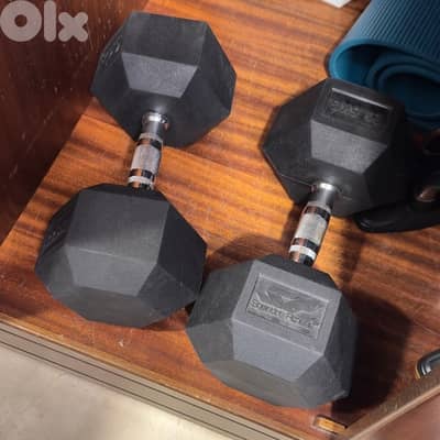 22.5kg PAIR DUMBLES (MINT CONDITION)