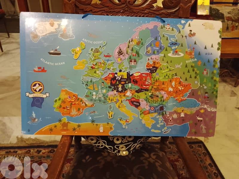 magnetic map of Europe for children 1
