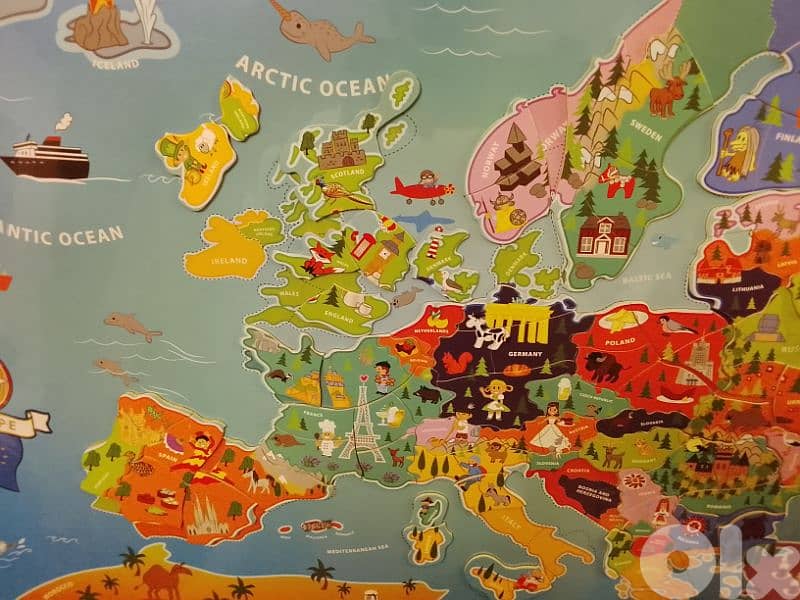 magnetic map of Europe for children 2
