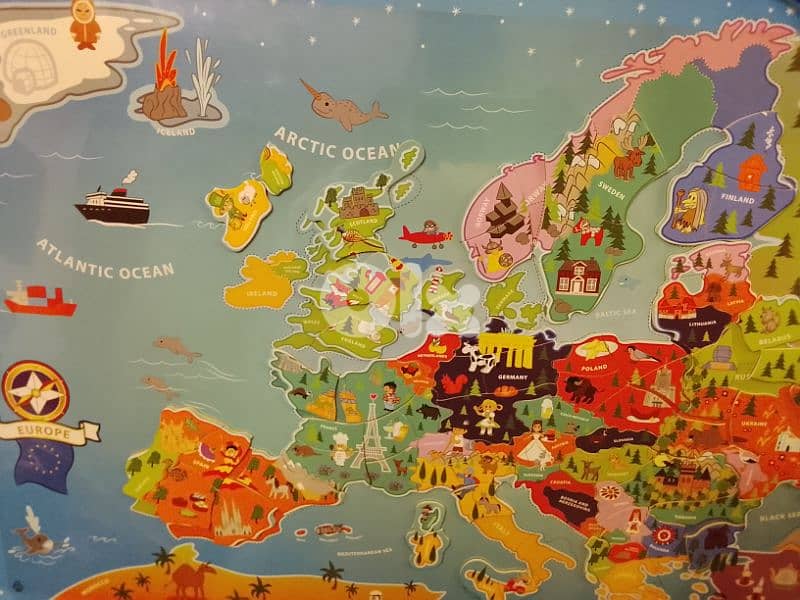 magnetic map of Europe for children 3