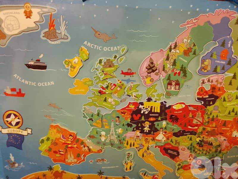 magnetic map of Europe for children 4
