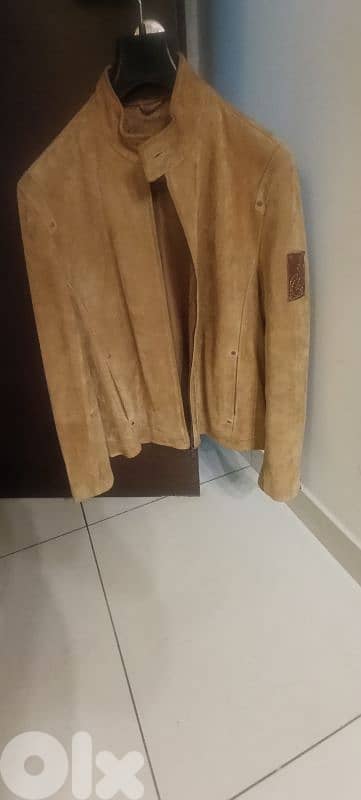 Genuine suede leather jacket