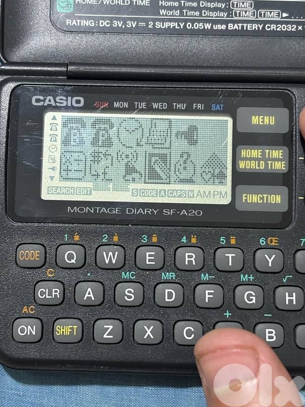 Vintage Casio SF-A20 Montage Diary - 90s Digital Organizer 1