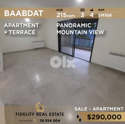 Apartment for sale in Baabdat SM168 شقة للبيع في بعبدات