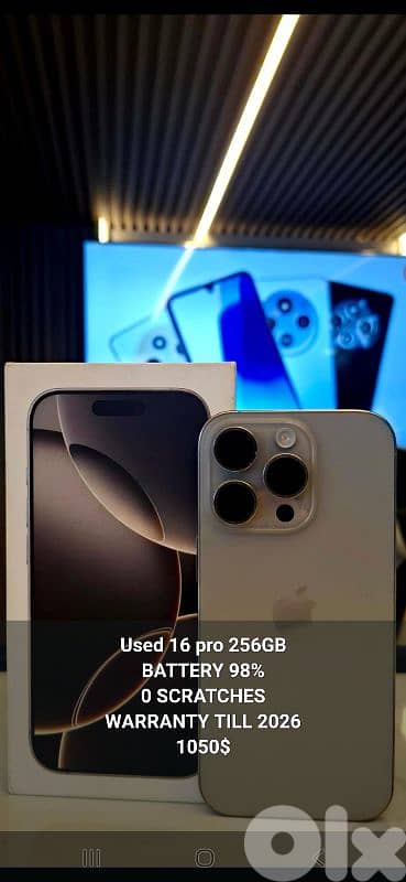 Used Iphone 16 pro 256G