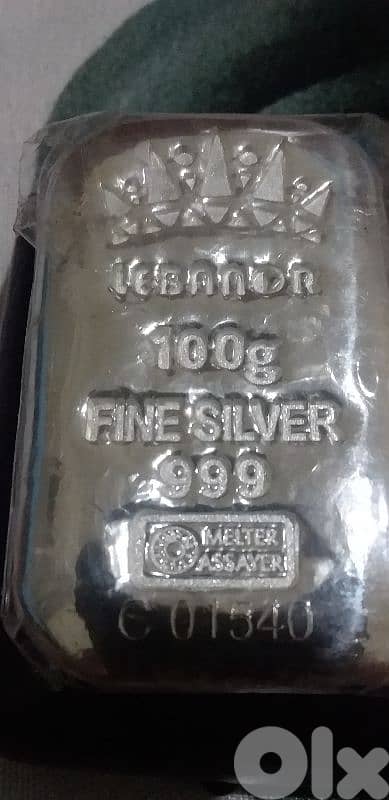 اونصة فضة وززها 100غرام مع شهادتها سعر 0.0