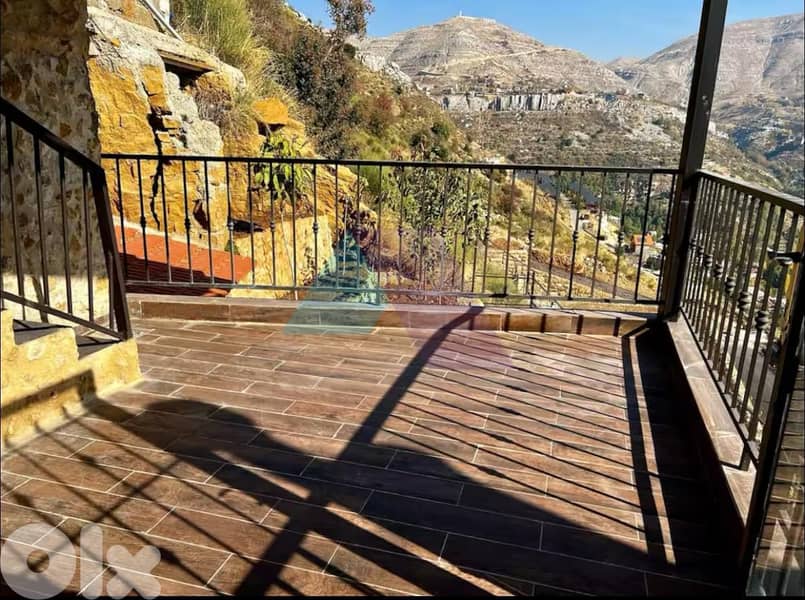 2 bedroom chalet+terrace+view 4rent in Faraya -شاليه للإيجار في فاريا 3