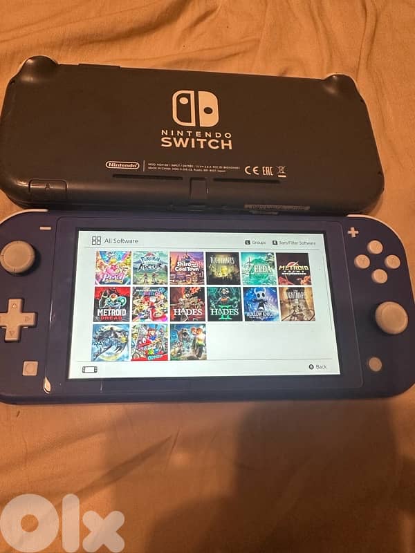 nintendo switch with games 1