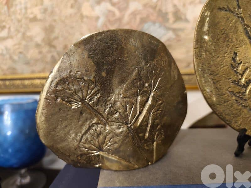 brutalist bronze vase & brass trinket from bronze 2