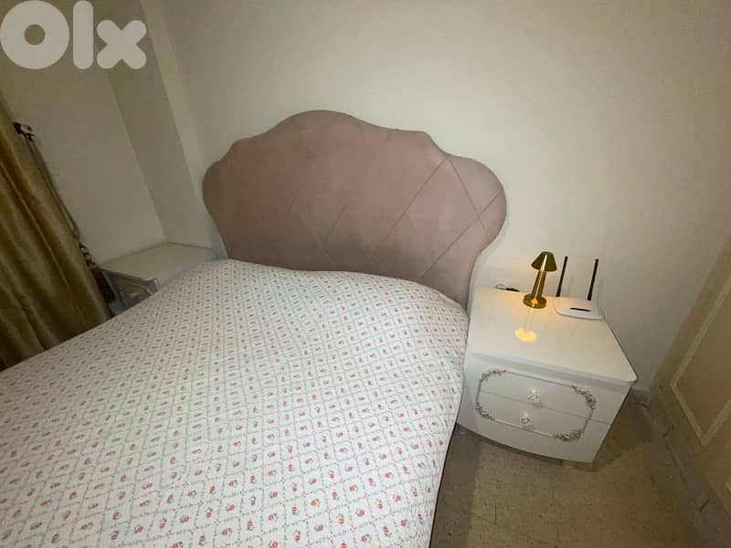 bedroom without closet - نوم مع كومود و فرشه فوما بدون خزانه 2