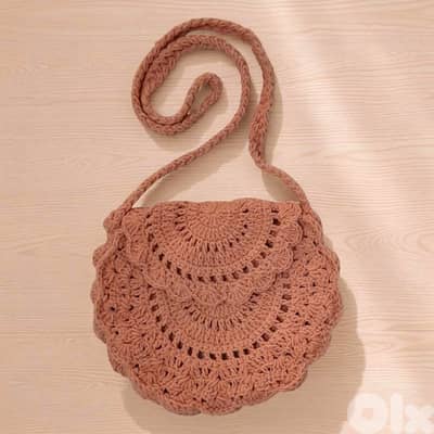 handmade crochet boho bag