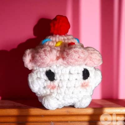 handmade crochet mushroom cupcake amigurumi