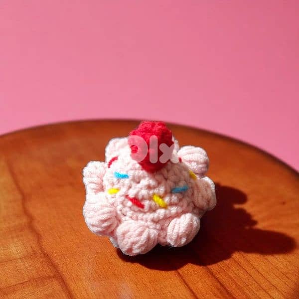 handmade crochet mushroom cupcake amigurumi 1