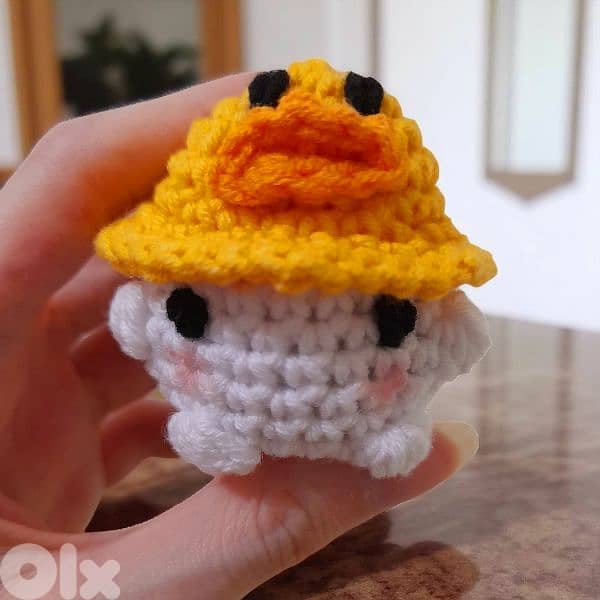 handmade crochet amigurumi mushroom duck 1