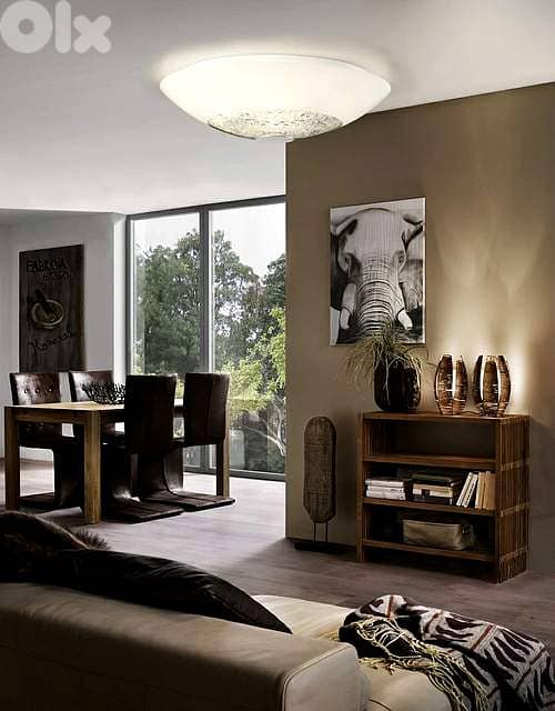 EGLO Ellera Crystal Halo: Flush Mount Ceiling Light with Crystal Inlay 2