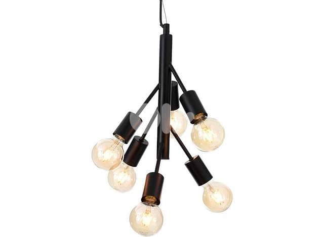 MEO Modena 6-Light Pendant Lamp – Mid-Century Inspired, Lightweight 1