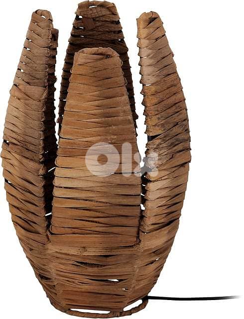 EGLO Mongu Woven Table Lamp – Raffia Steel Boho Bedside Light, 1 Flame 3