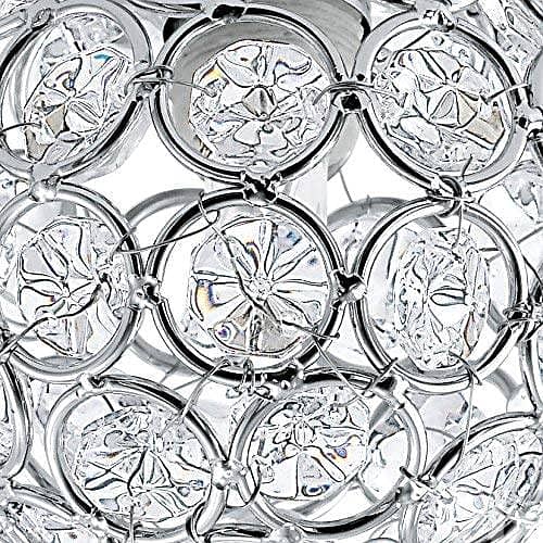 EGLO Ribolla Ceiling/Wall Light – Chrome Arc with Crystal Twin Spheres 4