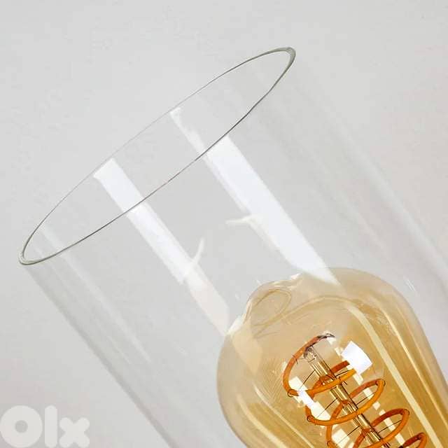 EGLO Torvisco Industrial Cylinder Lamp – Grey Concrete Look & Glass 7