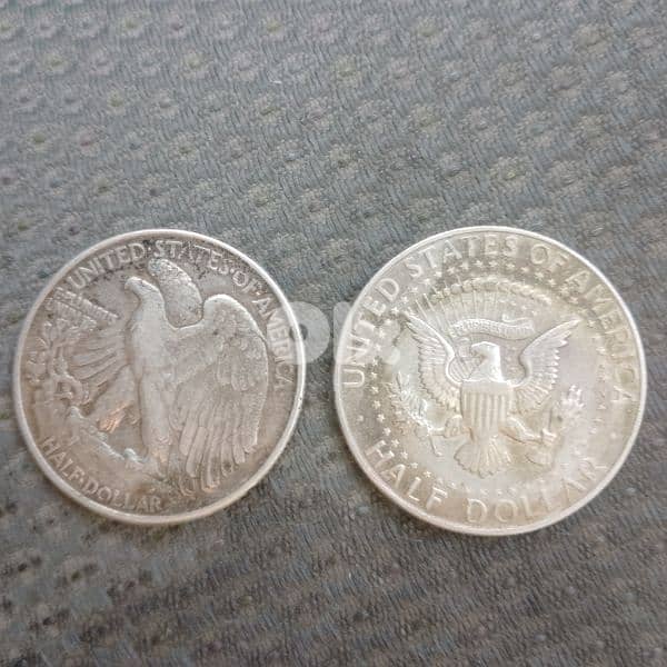 HALF DOLAR USA SILVER COINS 1