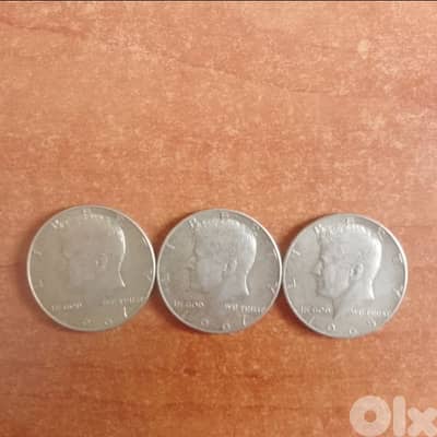 HALF DOLAR USA SILVER COINS