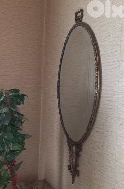 Vintage Bronze Mirror.