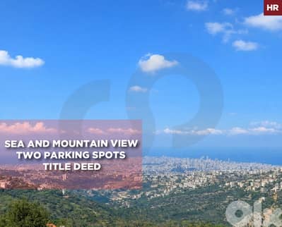 Sea and Mountain View- ‎2 Parking Spots - Chouit , BAABDA REF#HR130655