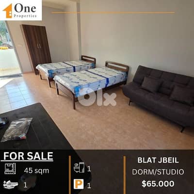STUDIO / DORM FOR SALE IN JBEIL BLAT (NEAR LAU)