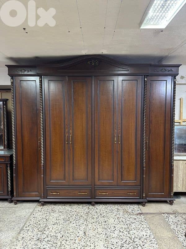 اوضة نوم ملكية خشب زان ولاتي كلا ملبسة قشر زان 2