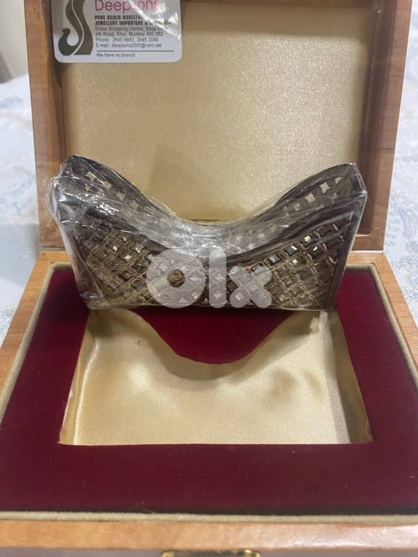 Pure silver card holder 1