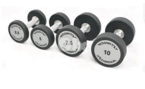 50% discount on Technogym dumbell sets