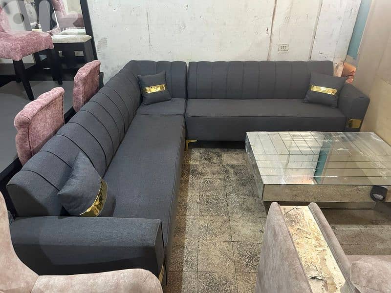 اوضة قعدة زاوية جديد خشب شوح اسفنج إكسترا كتير مرتبة 1