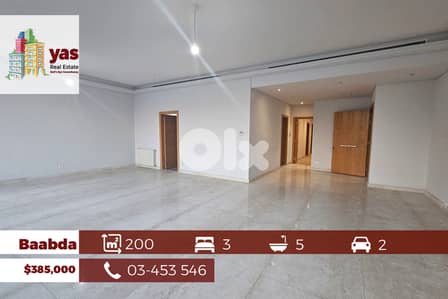 Baabda 200m2 | Brand New | Delux | Open View | OH
