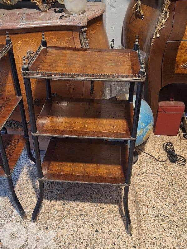 pair of antique english shelves stands 4