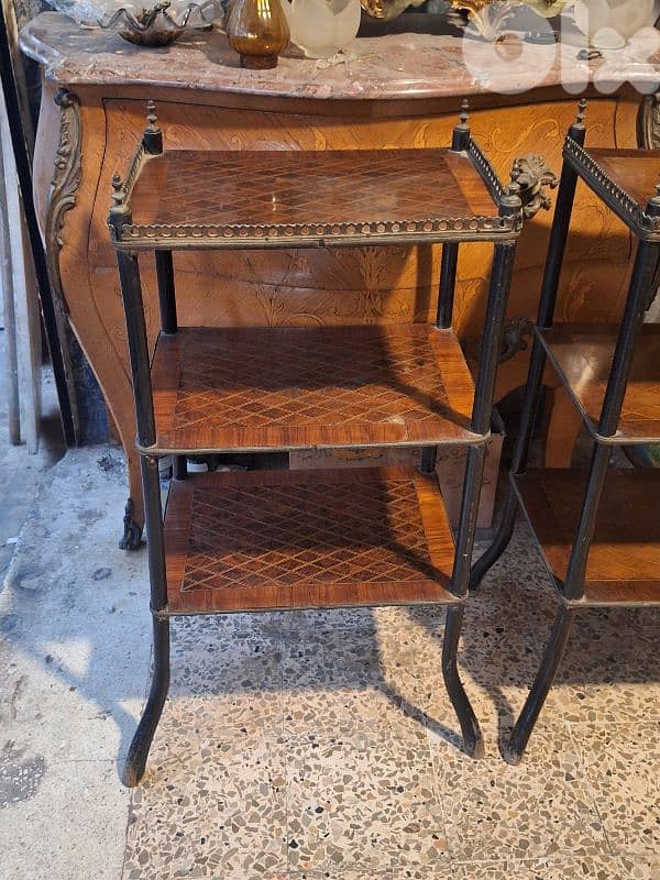 pair of antique english shelves stands 5