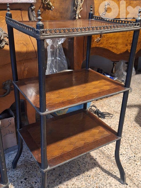 pair of antique english shelves stands 6