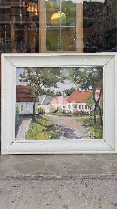 لوحة لوحة زيتي اوروبية 1