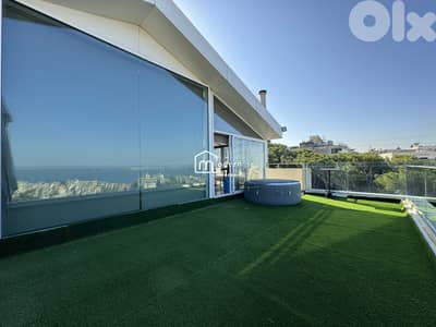 100 Sqm + 120 Sqm Terrace - Sea View Rooftop for Rent in Rabieh