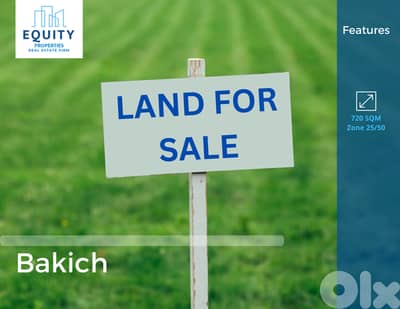 720 SQM Land For Sale In Bakich أرض للبيع #CK2366174