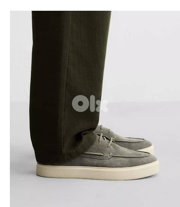 Zara Casual Leather Deck Shoes size 47 2