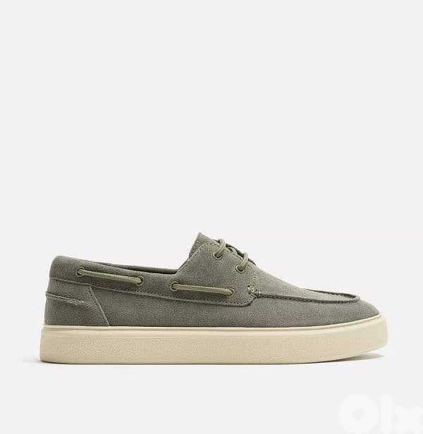 Zara Casual Leather Deck Shoes size 47 3