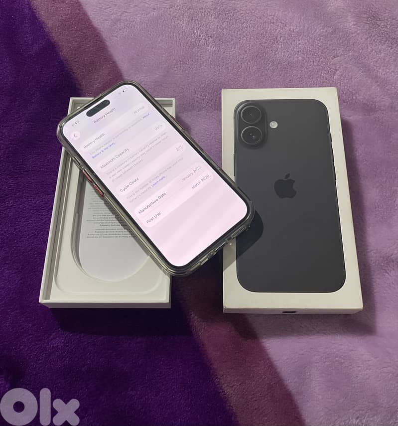 IPHONE 16 128g  battary 95% 1