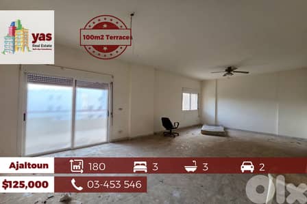 Ajaltoun 180m2 | 100m2 Terrace | Well Maintained | Open View | To |