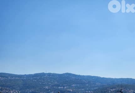 820 SQM  Land in Jeita Overlooking the Ocean and the Mountains