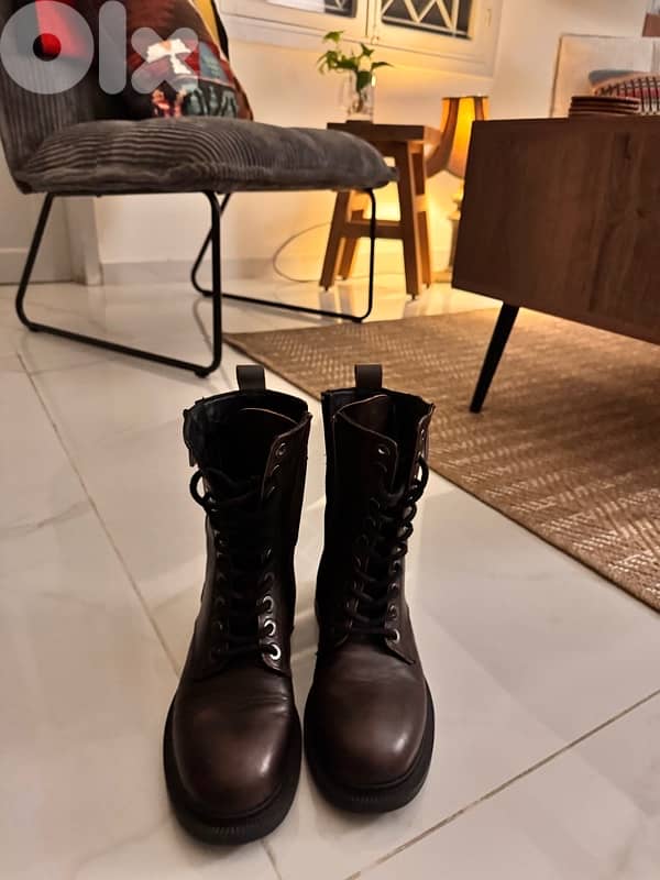 itlian leather boots 1