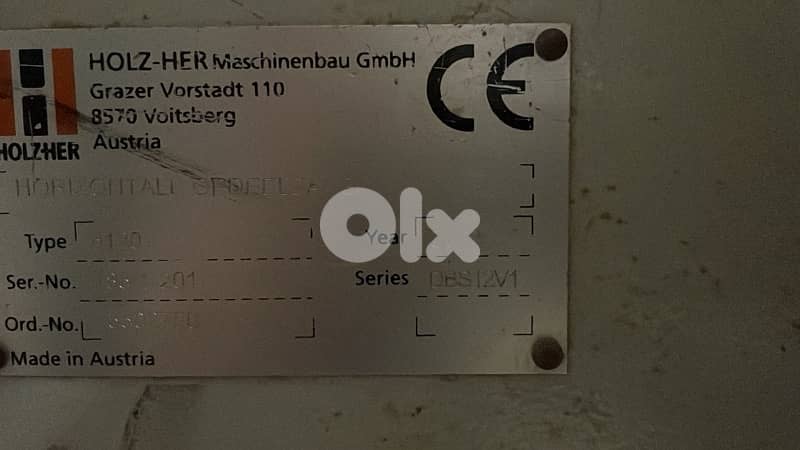 HOLZHER BEAM SAW CUT 6120 5