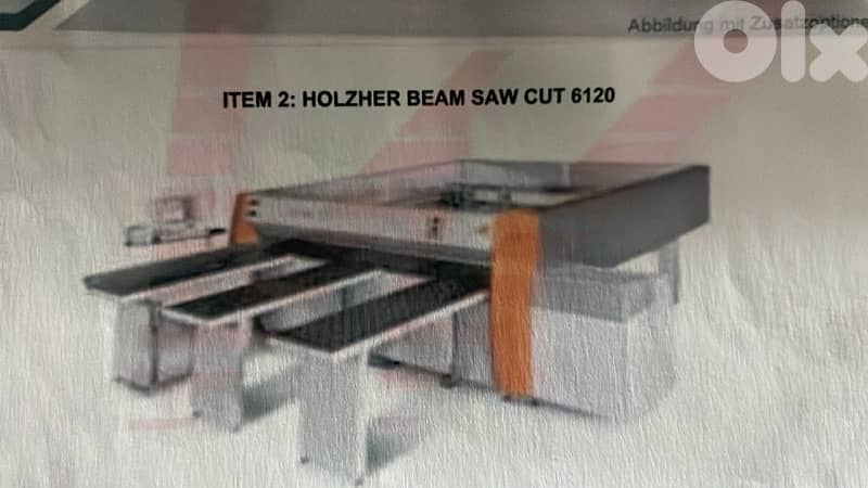 HOLZHER BEAM SAW CUT 6120 6