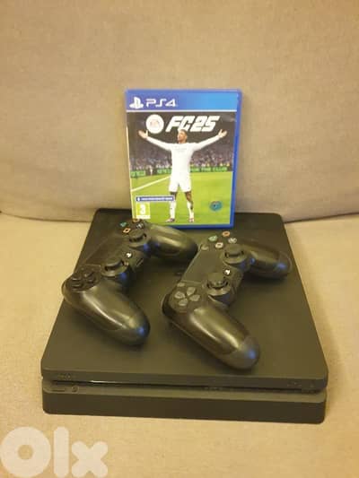ps4 slim sealed with 2 original controllers and fc25